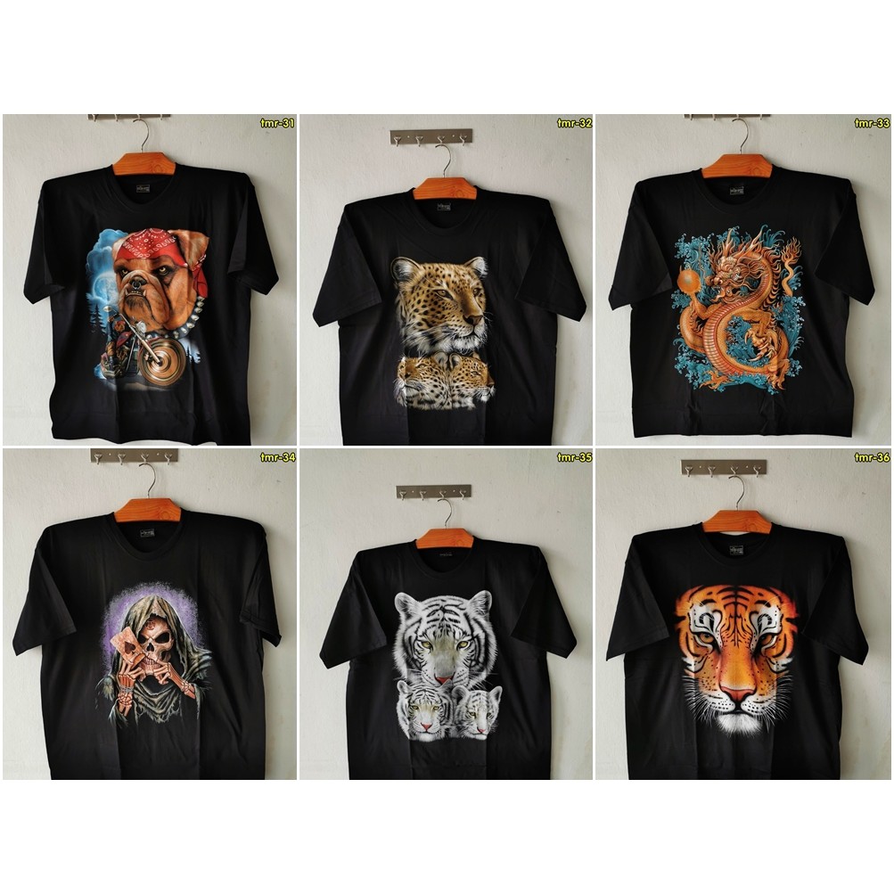 ไซต์ใหญ่ 2-6XL เสื้อยืดคนอ้วน ผู้ชาย คอกลม แขนสั้น สกรีนลาย(31-37)