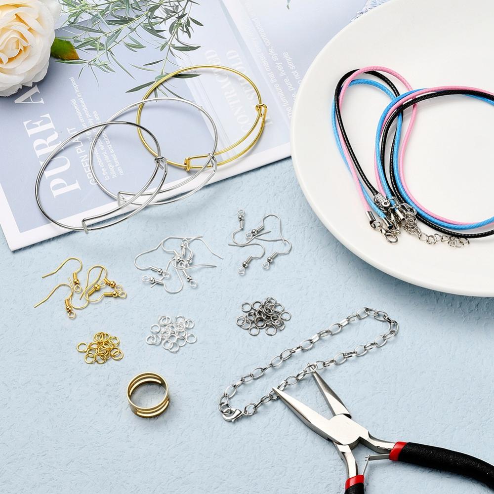 ชุดอุปกรณ์ DIY ครบเซต สำหรับทำสร้อยคอ สร้อยข้อมือ ต่างหู