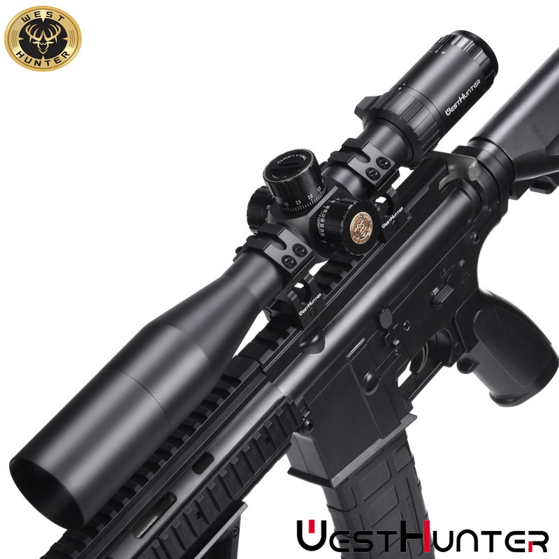 กล้องติดปืน WEST HUNTER HD 4-16X44 FFP scope เส้นเล็งขยายตามซูม สินค้าแท้ รับประกัน 1 ปี