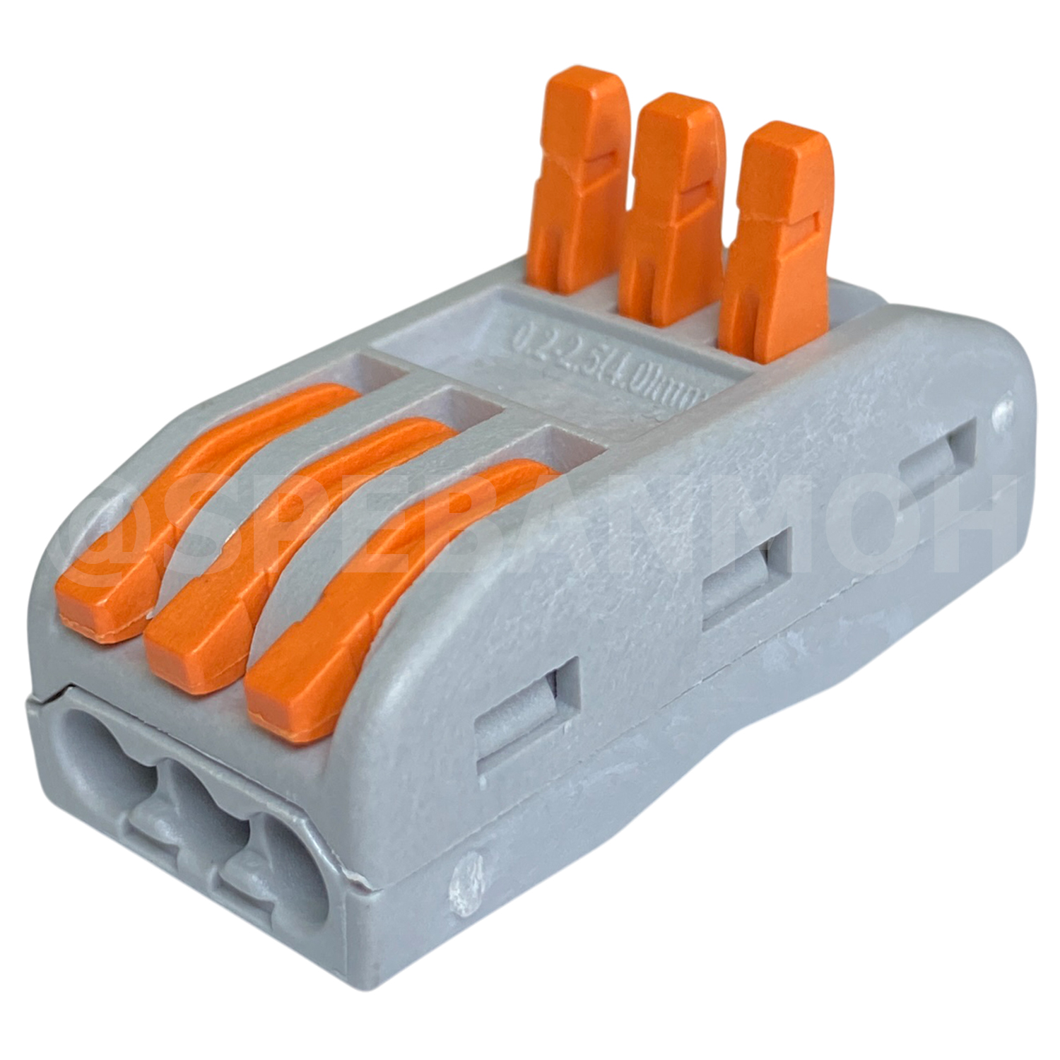 [ 1 ชิ้น ] SPL-3 ต่อตัวสายไฟ 2ช่อง Push Wire Terminal Block Connector ข้อต่อสายไฟ รวมสายไฟ ต่อรวมสายไฟ เต๋าต่อสาย ต่อสายไฟ ตัวต่อสายแบบปลอดเร็ว เทอร์มินอล ต่อสายไฟ Quick Connection Terminal แบบถอดได้ แบบปลอดเร็ว 3 ออก 3 3P คอนเน็คเตอร์เชื่อมสายไฟ