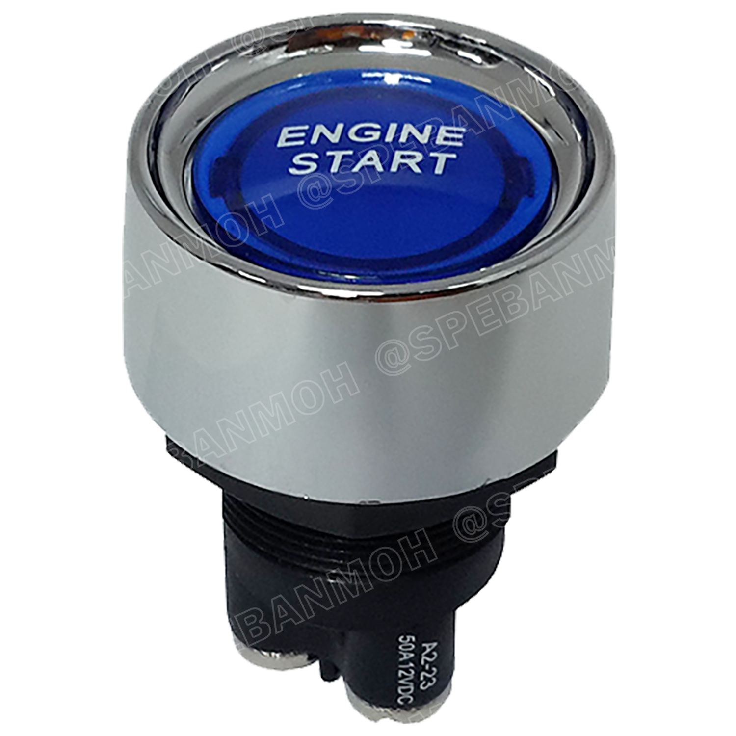 A2-23B-07 น้ำเงิน Blue สวิทช์ ENGINE START รถยนต์ DC Switch สวิทช์ดีซี Automotive Switch 50A 12V 25A 24V SCI สวิทช์ กดติด ปลอยดับ สตาร์ทเครื่อง Engine Start 50A 12V DC ไฟLED ติดในเรือ รถยนต์ รุ่น A2-23B-07 A2-23 Switch START สวิตช์สตาร์ท สวิทช์ สตาร์ท สำเ