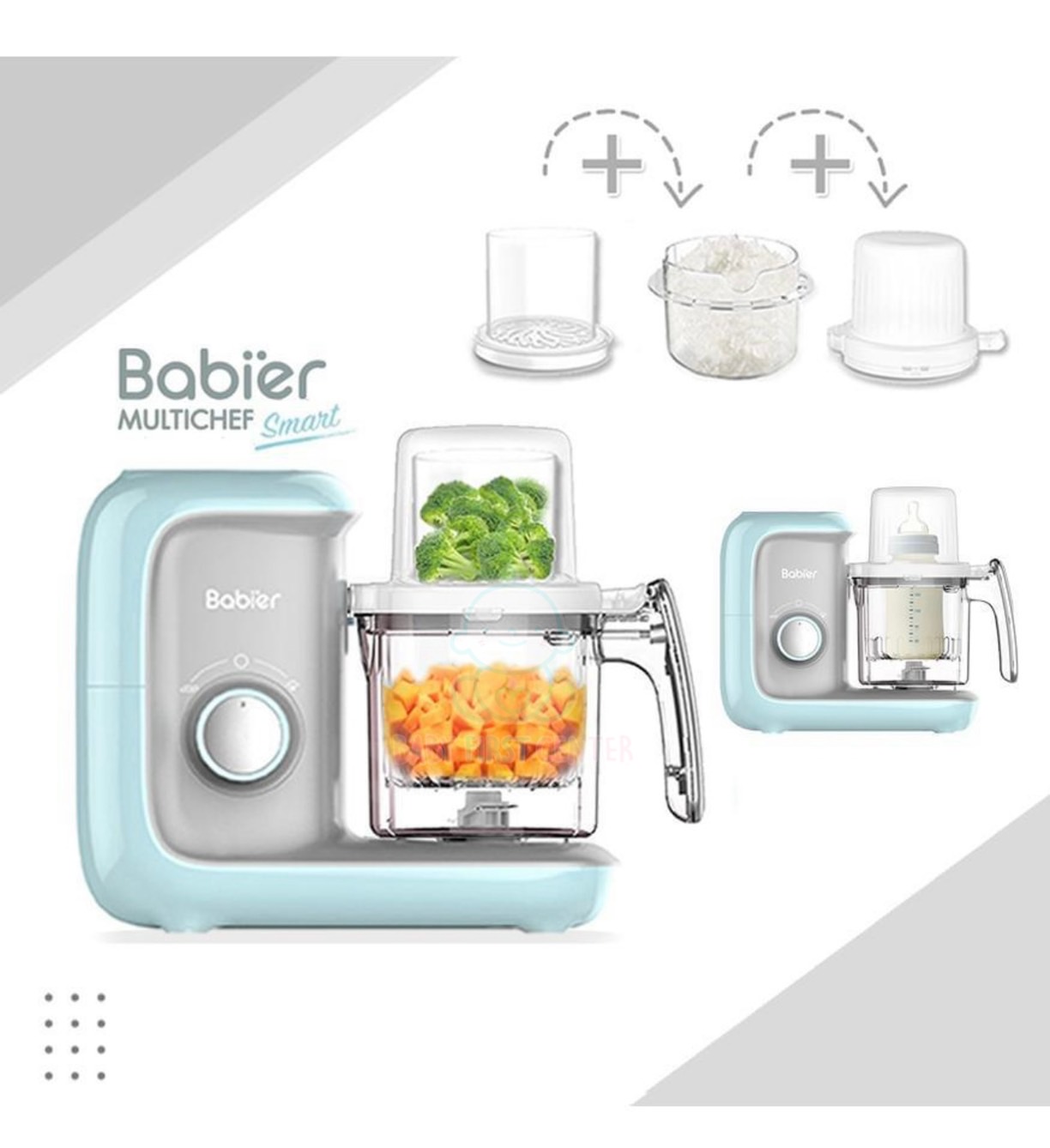 เครื่องนึ่งปั่นอาหาร babier 2 ชั้น br2800m