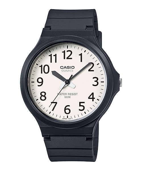 CASIO NORMAL รุ่น MW-240-7BVDF สีดำ จอขาว สินค้าของเเท้
