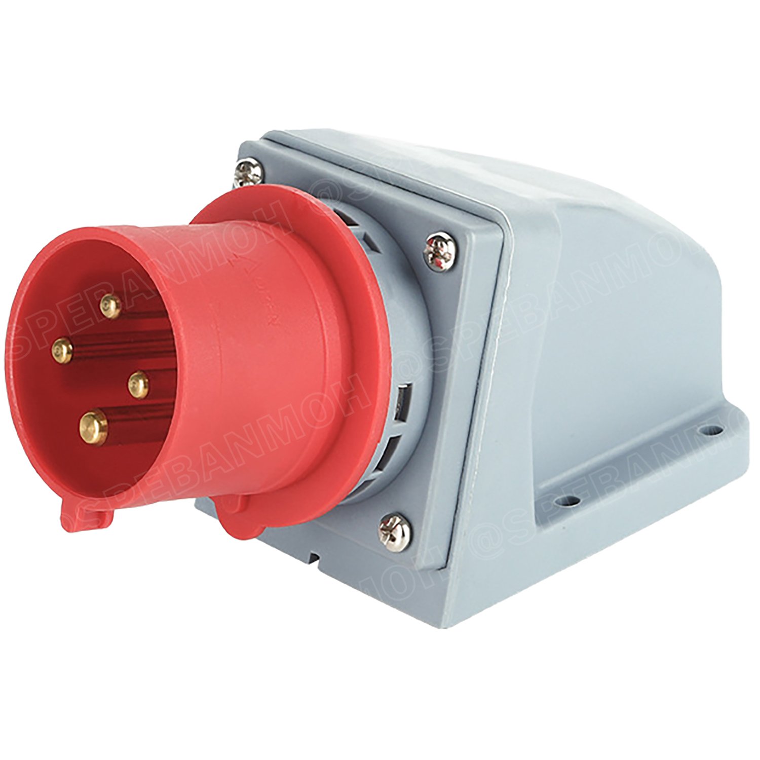 [ 1 ชิ้น ] SFN Power Plug IP44 ตัวผู้ติดผนัง Male Wall Mount ปลั๊กอุตสาหกรรม ขนาดใหญ่ กระแสสูง High current Male Wall Mount ขั้วต่อไฟฟ้าขนาดใหญ่ คอนเน็คเตอร์กันฝุ่น ระดับIP44