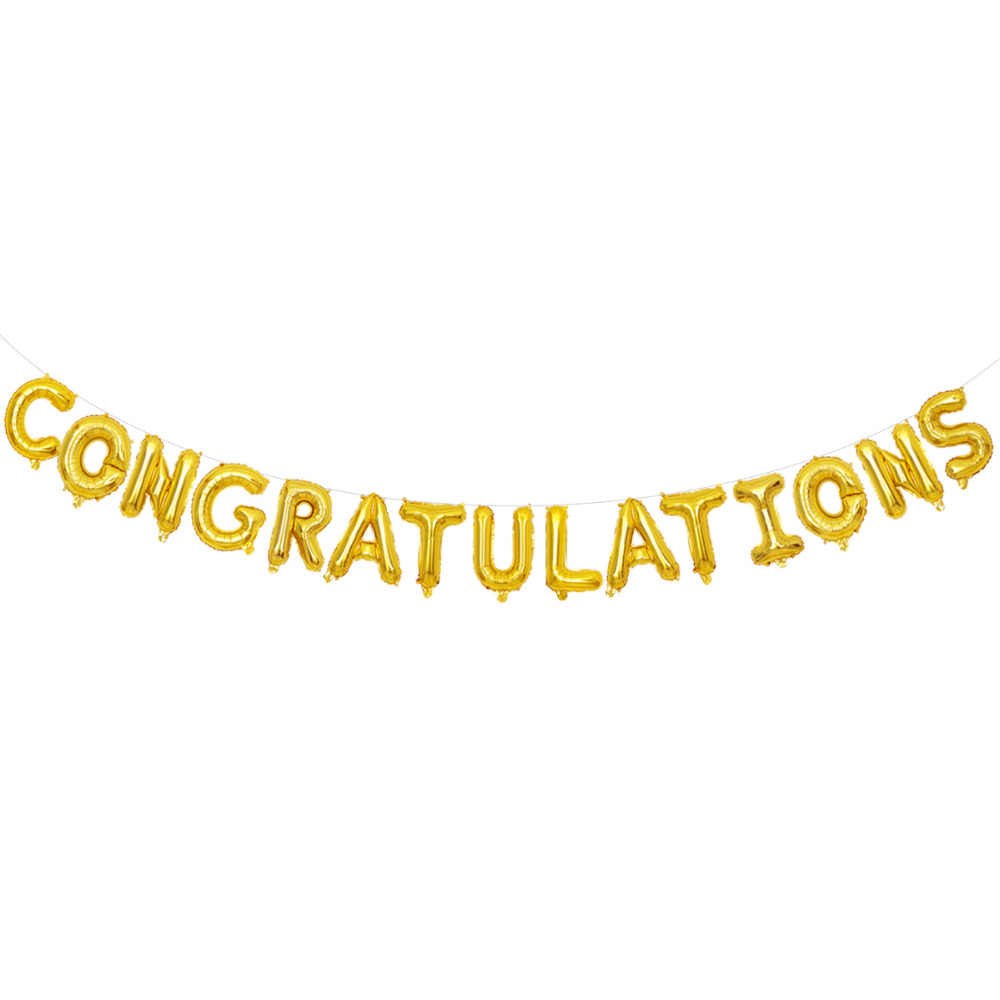 Congratulations 15ตัว (สีทอง)