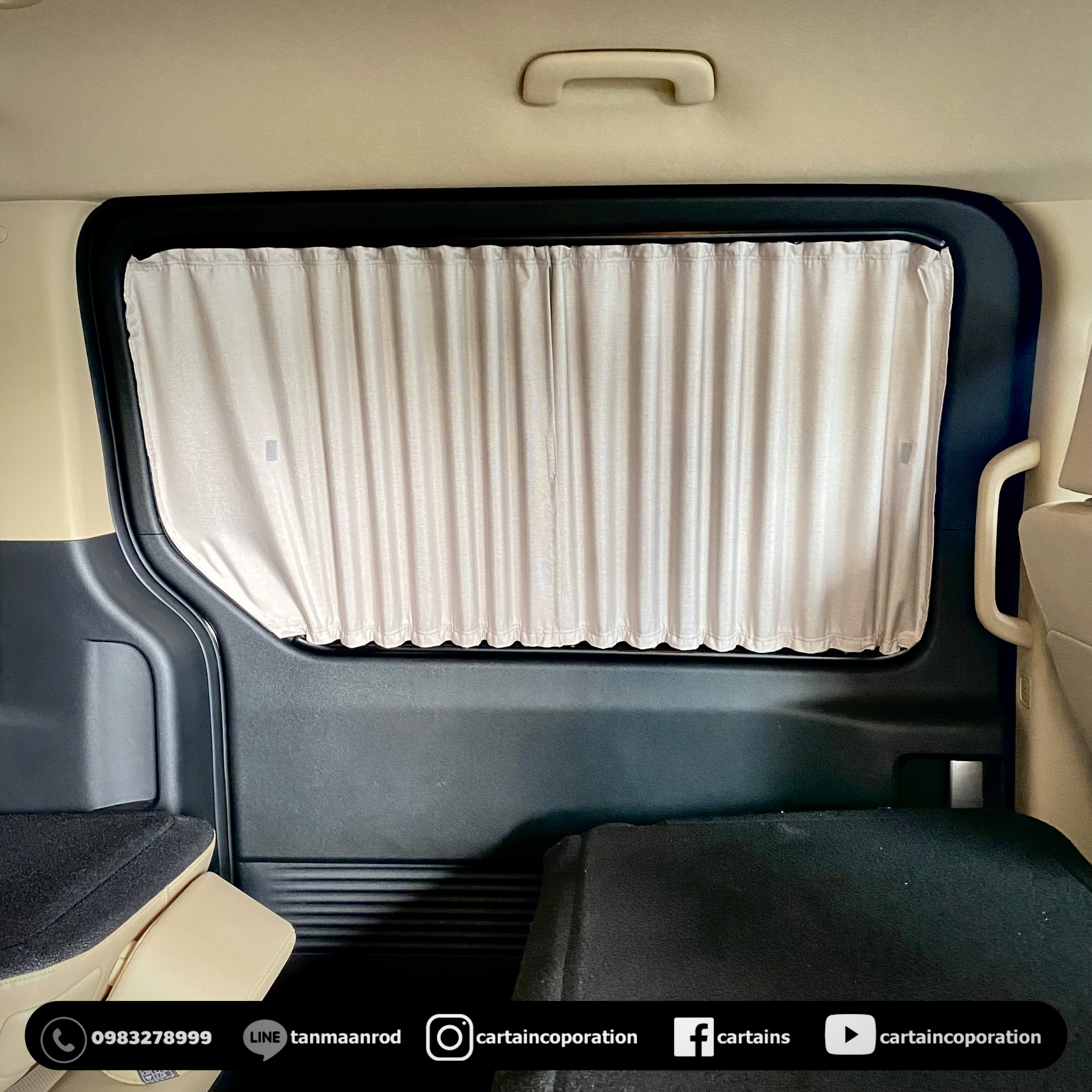 ผ้าม่านรถ staria รุ่นกันไรฝุ่นลดภูมิแพ้