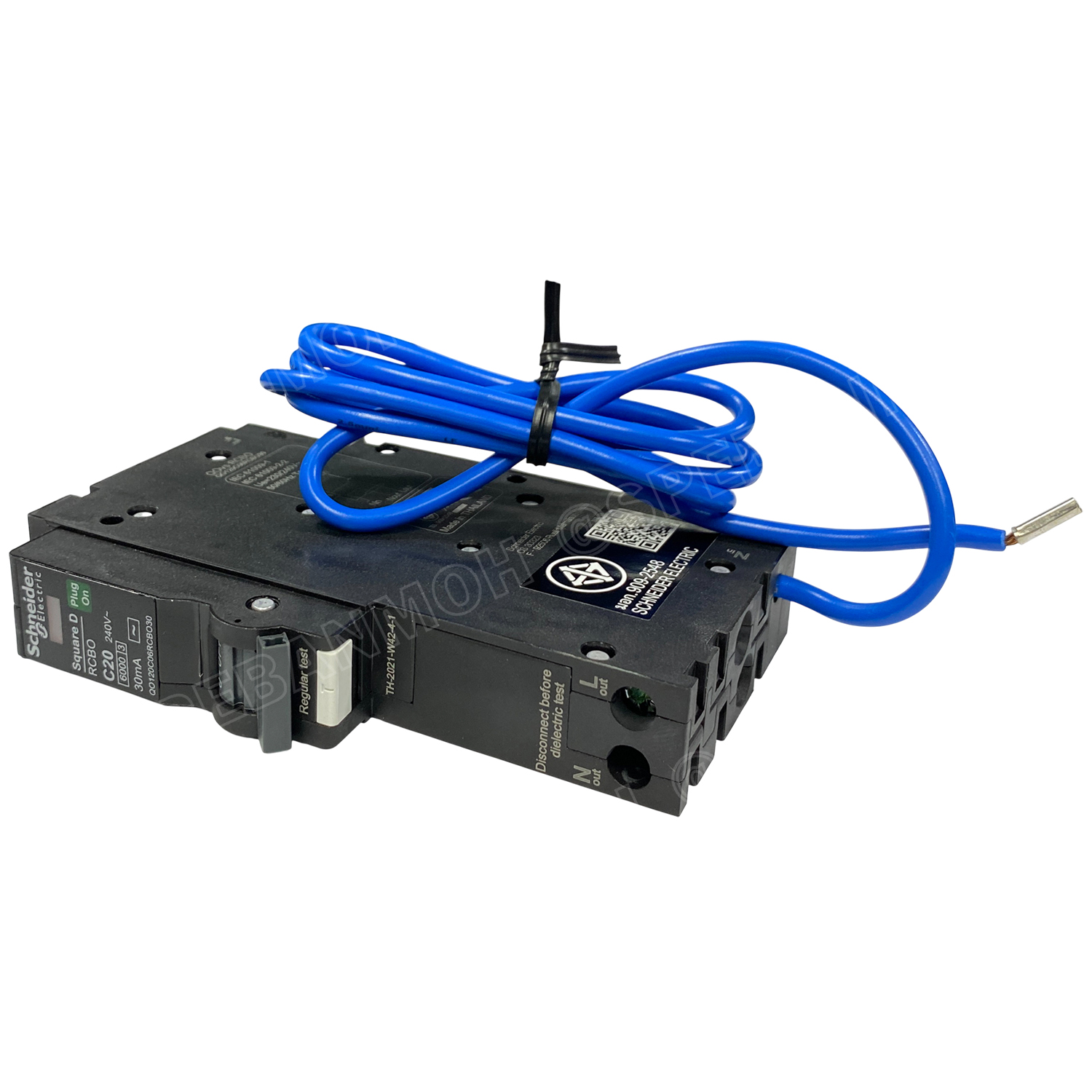 [ 1 ชิ้น ] QOvs เบรกเกอร์กันไฟดูด ชไนเดอร์ RCBO 30mA 1P+N 6kA 10kA Schneider RCD Breaker ชไนเดอร์ เบรกเกอร์ลูกย่อย กันดูด สแควร์ดี Plug on ปลั๊กออน 1โพล Circuit Breaker เซอร์กิตเบรกเกอร์ ชไนเดอร์ ตัดไฟรั่ว ไฟเกิน ลัดวงจร