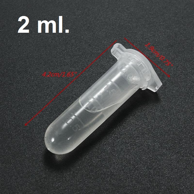 หลอดไมโครเซนติฟิวแบบพลาสติกขนาด 2 ml.
