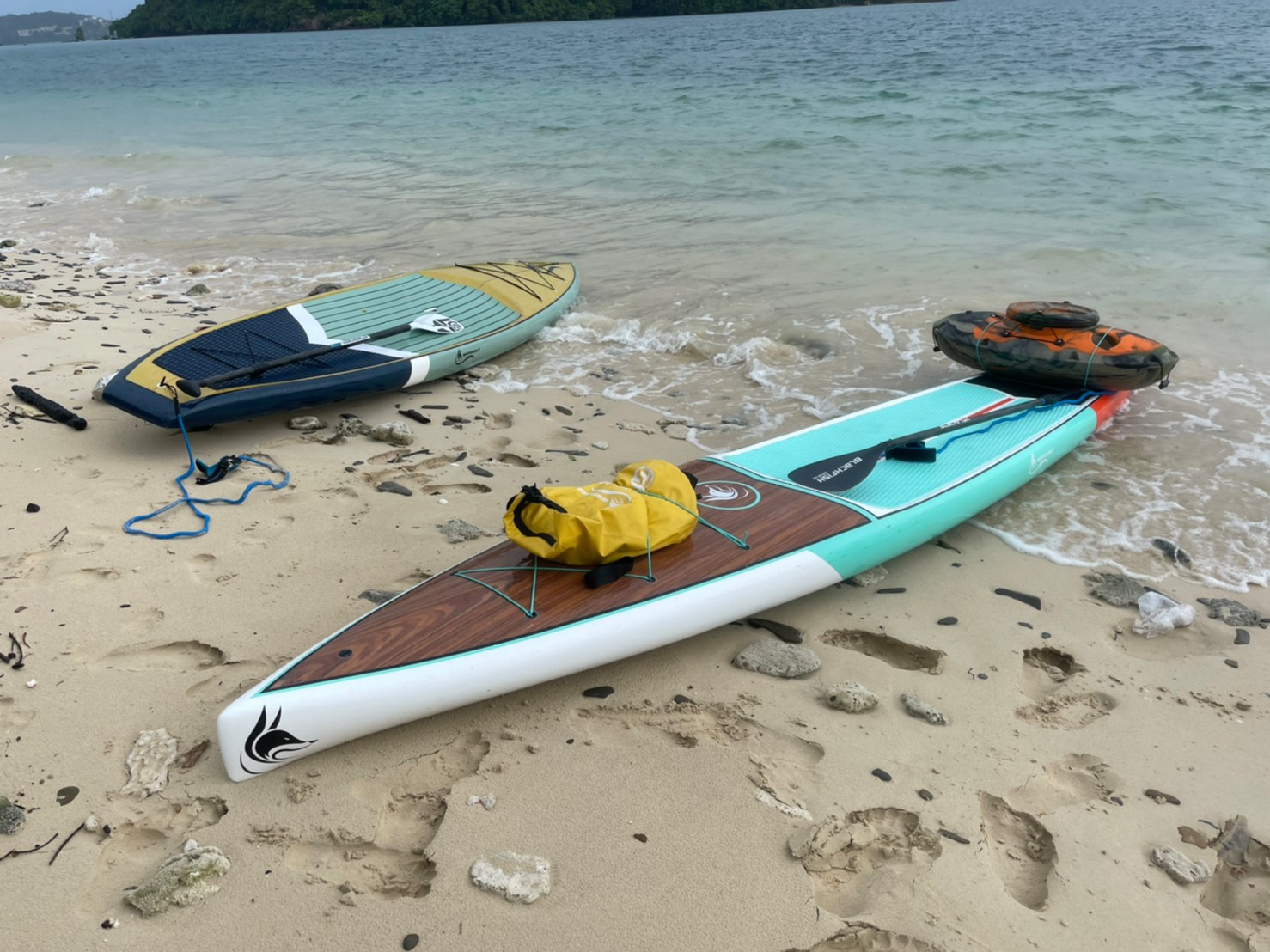 SUP แบบแข็งไฟเบอร์กล๊าส Touring 14" X 28"