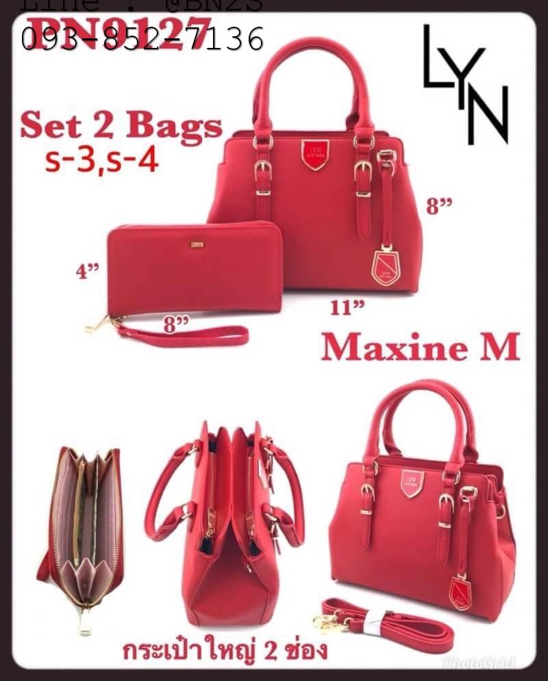 ชุดเช็ทกระเป๋าหูหิ้ว Lyn ลินพร้อมกระเป๋าตัง