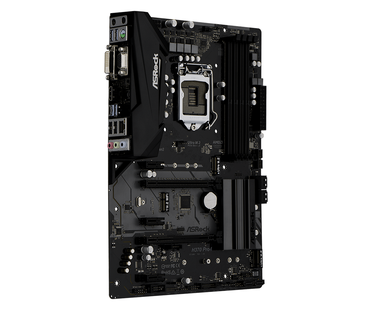 Mainborad ASROCK H370 Pro4.0 รับประกัน 3 ปี