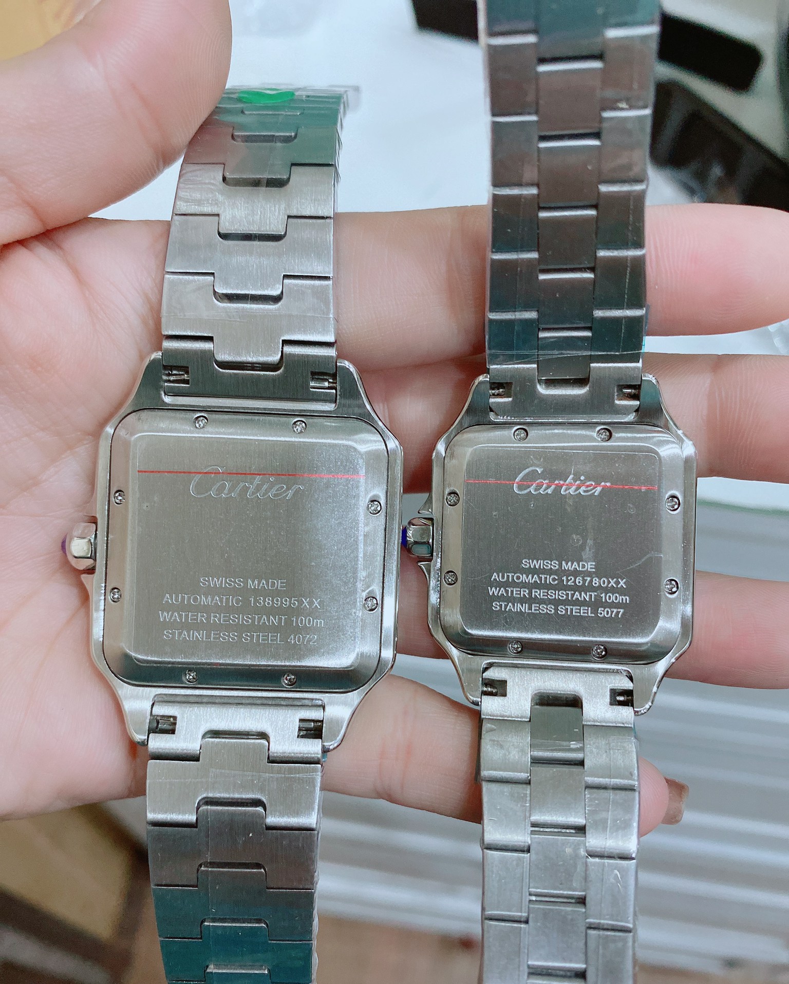 Cartier Santos 100 - Stainless (Medium size) กล่องหนัง พร้อมอุปกรณ์ครบชุด