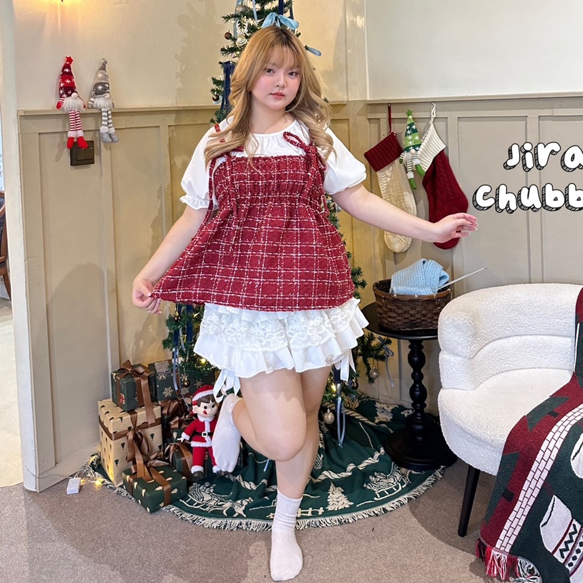 J069 เสื้อสาวอวบ งาน2ชิ้น เสื้อสายเดี่ยวมาพร้อมเสื้อตัวใน อกได้ถึง48 นิ้ว ขาว แดง ดำ อก38-48 นิ้ว