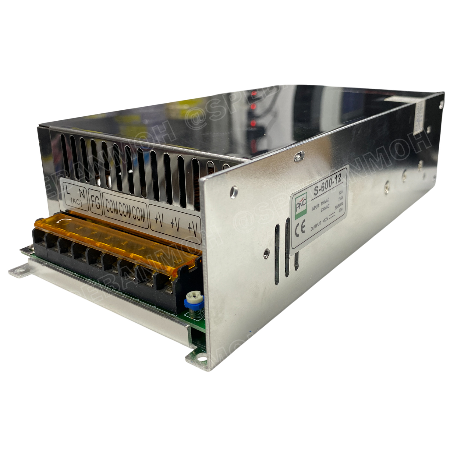 [ 1 ชิ้น ] S-600-12 Switching Power Supply สวิทช์ชิ่ง พาวเวอร์ซัพพลาย 600W 12V 50A Switching Power Supply 12VDC 600วัตต์ แหล่งจ่ายไฟ แบบสวิตชิ่ง 12 โวลต์ ซัพพลายจ่ายไฟ Output 12VDC เพาเวอร์ซัพพลาย โวลต์ ดีซี ตัวแปลงไฟ หม้อแปลง ไฟเข้า 110V / 220V AC to 12V