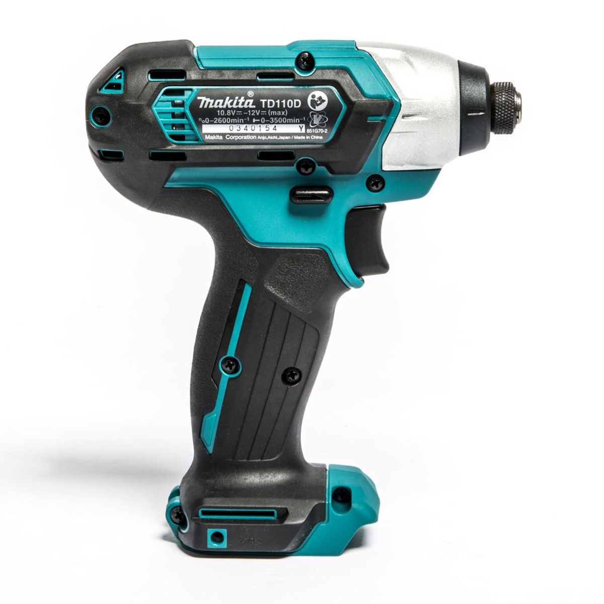 MAKITA TD110DZ ไขควงกระแทกไร้สาย 12VMax แรงบิด 110นิวตัน(เฉพาะตัวเครื่อง+กล่อง)