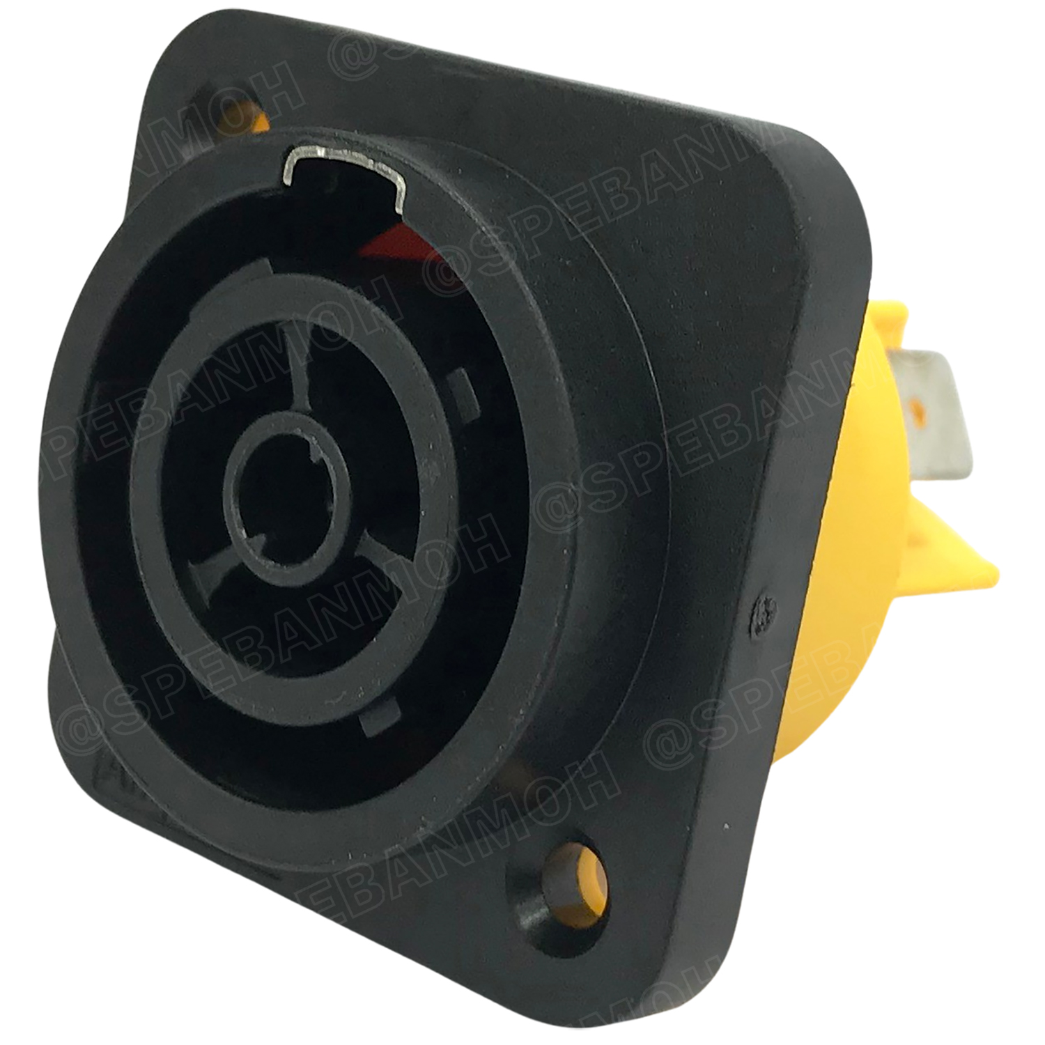 HPT-3-FD ปลั๊ก Powercon Audio ตัวเมียติดหน้าตู้ Panel Mount Female IP65 20A 250V พาวเวอร์คอน 3P กันน้ำ Amphenol Audio Power Connector HPT Amphenol AC Power Connectors คอนเน็คเตอร์กันน้ำ ปลั๊กไฟ 3ขา พาวเวอร์คอนเนคเตอร์ Power-Con 2P+E Audio amplifier power