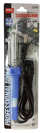 KX-40R หัวแร้ง GOOT 40W ร้อนเร็วด้ามพลาสติก ด้ามตรง - สีน้ำเงิน