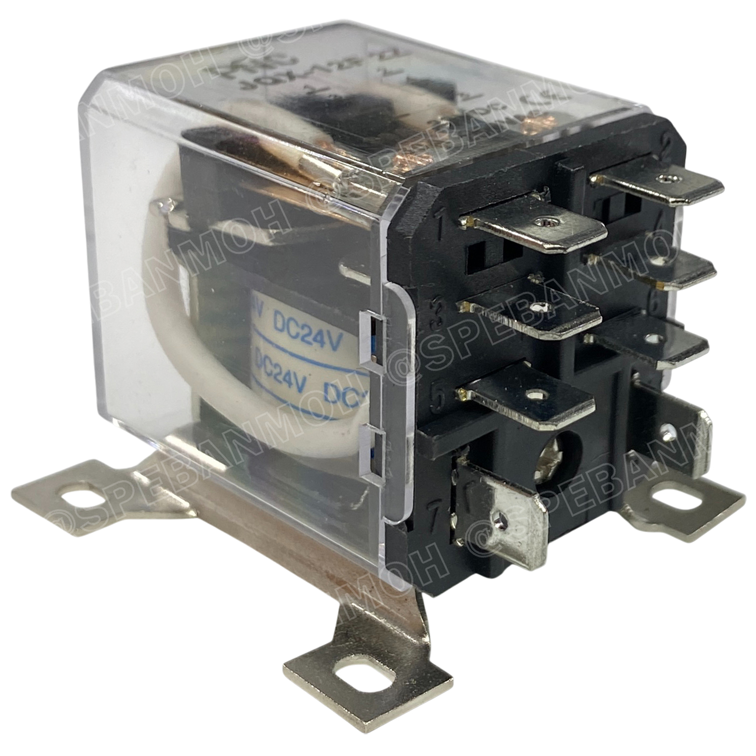 [ 1 ชิ้น ] JQXX-12F-024V รีเลย์ JQXX-12F Coil 24VDC 30A 250VAC 30A 28VDC Power Relay 8P 8ขา รีเลย์กําลังสูง 30แอมป์ 2NO 2NC Electromagnetic Relay อุปกรณ์ไฟฟ้า สวิทช์ไฟฟ้า High Power Relay JQX พร้อมขายึด