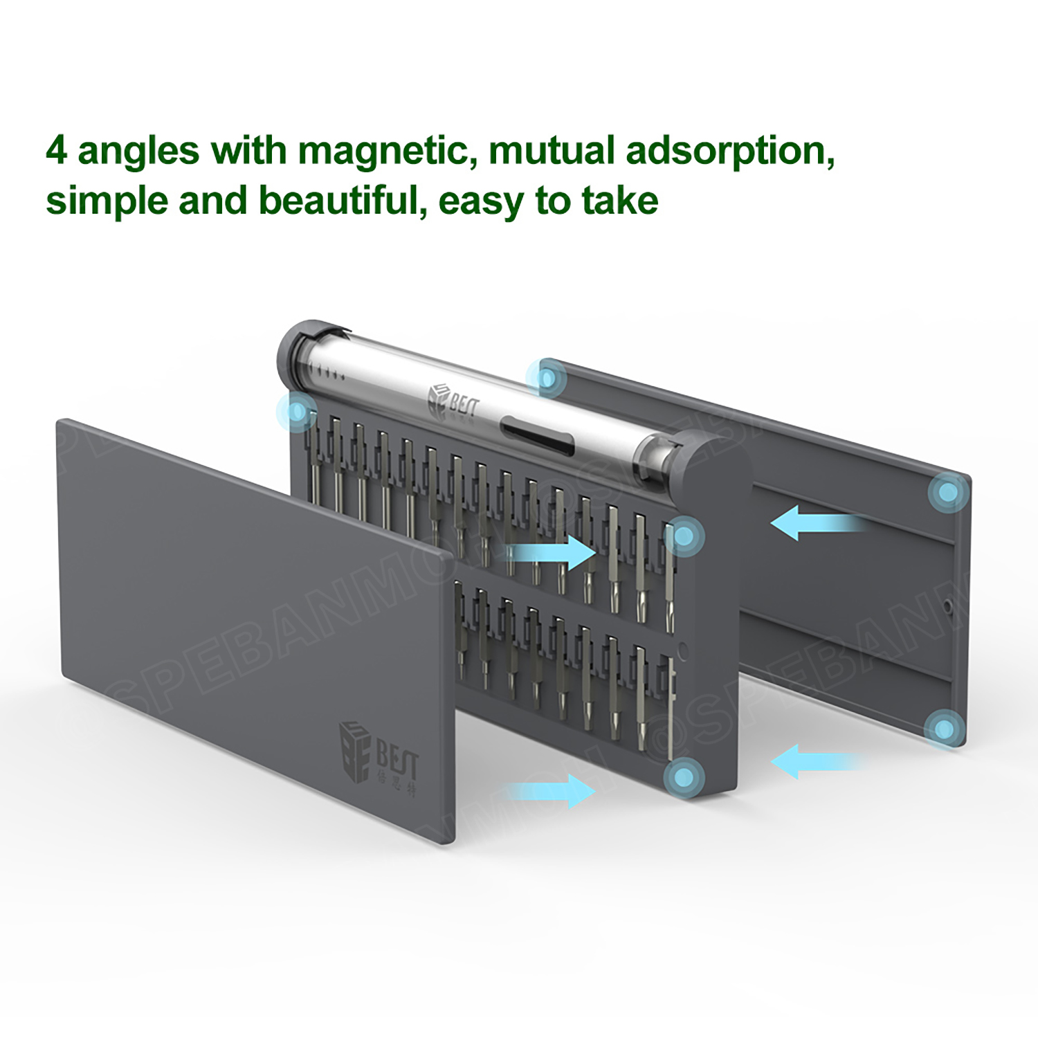 BST-9911+ ชุดไขควงไฟฟ้า 57 in 1 ชาร์จไฟได้ ไขควงไร้สาย เปลี่ยนหัวได้ Electric Screwdriver Set Rechargeable ไขควงไฟฟ้าไร้สาย เปลี่ยนหัวได้ แม่เหล็ก professional magnetic electric screwdriver ไขควงแบตเตอรี่ ไขควงแม่เหล็กไฟฟ้า cordless screwdriver