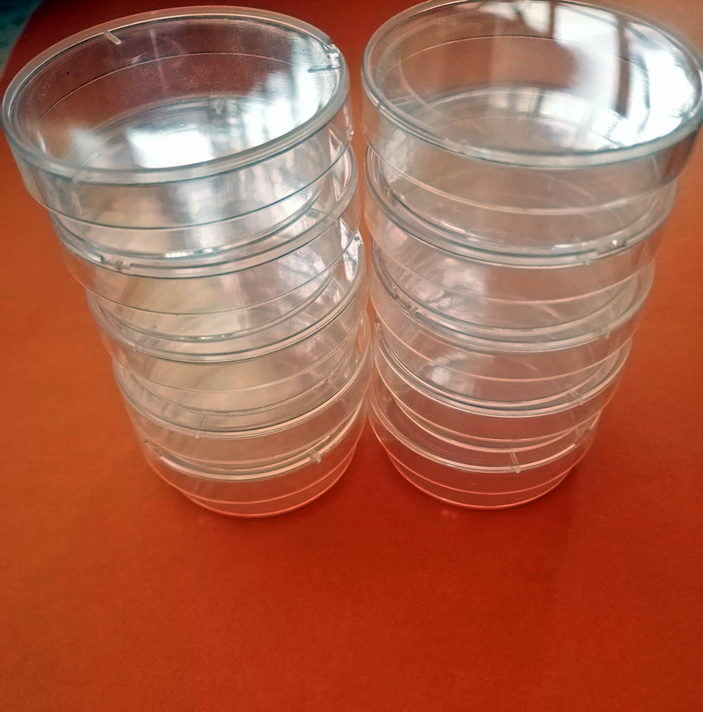 จานเพาะเชื้อพลาสติก ขนาดขนาด ฝา กว้าง 6 cm. .X สูง 1.5 cm.