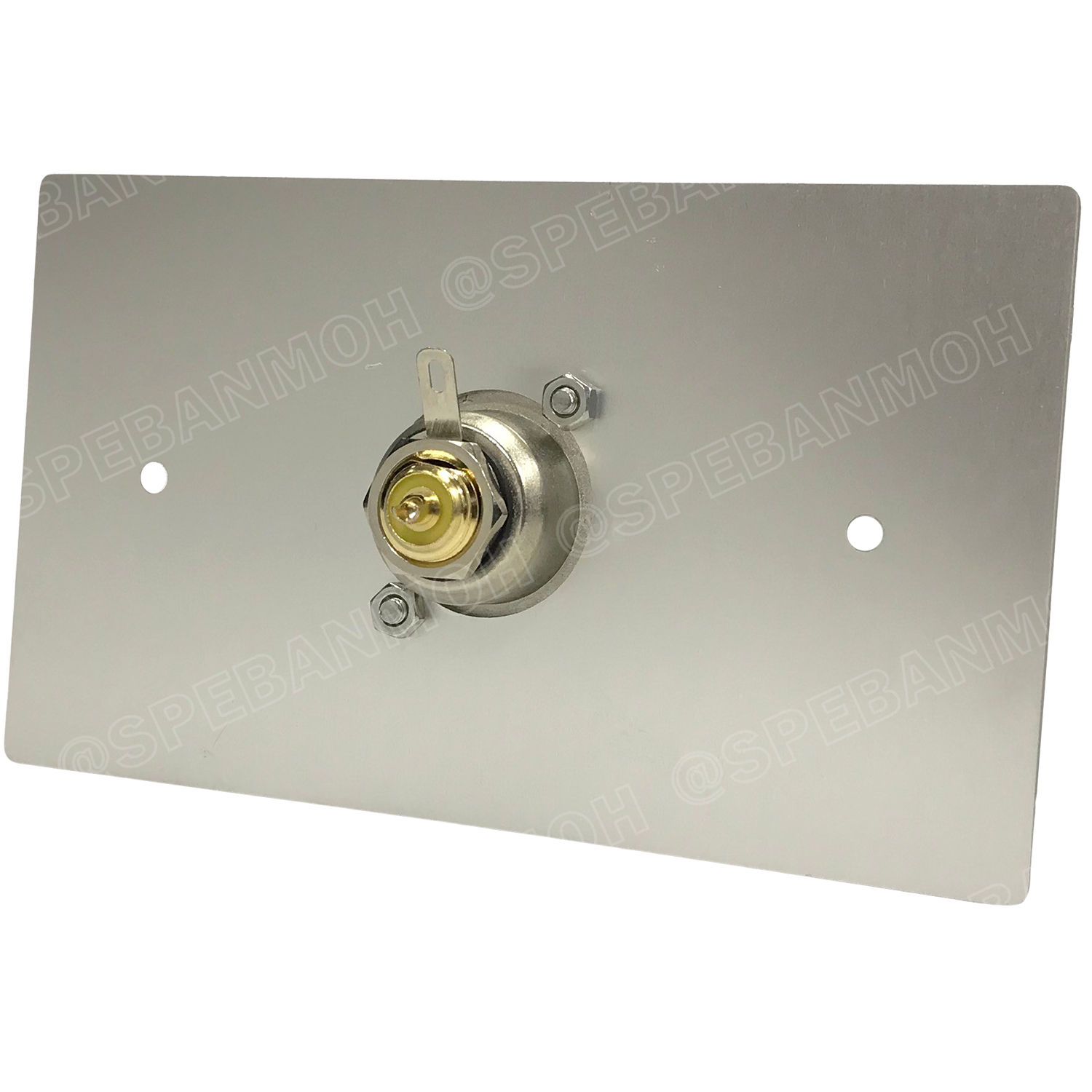 [ 1ชุด ] AMW-RCA-01P ชุดเพลทแอมฟีนอล Amphenol Audio Outlet Panel Aluminium with RCA 1 Port เพลท 1ช่อง RCA เพลทแอมฟินอล คอนเน็คเตอร์ อาร์ซีเอ Amphenol Plate อุปกรณ์เครื่องเสียง Audio Accessories เพลทเครื่องเสียง