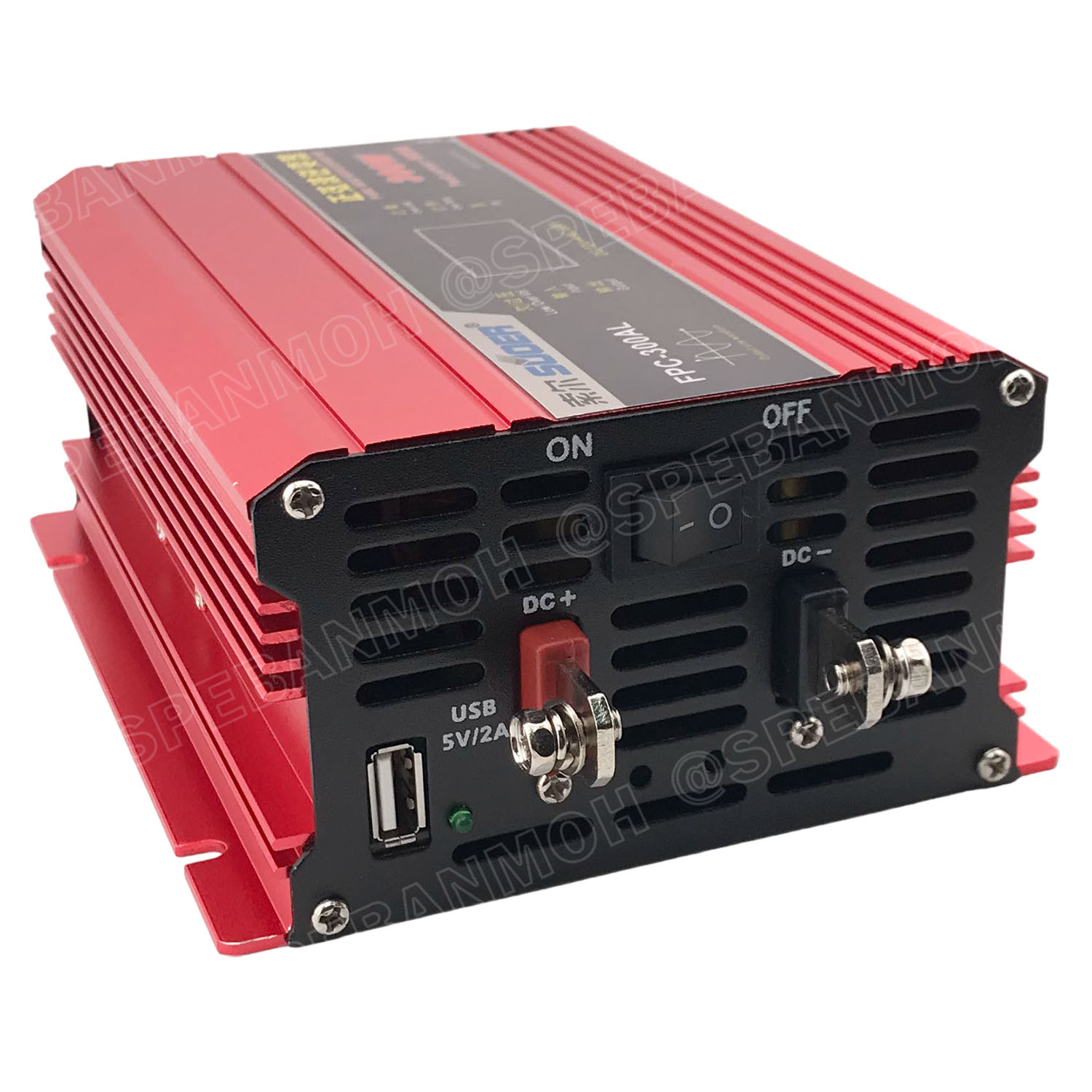 [ 1เครื่อง ] FPC-300AL-V.2 อินเวอร์เตอร์ 300W แปลงไฟ 12V ออก 220V รุ่นใหม่ มีหน้าจอแสดงผล LED Inverter ยี่ห้อ SUOER FPC-300AL 300วัตต์ 12V to 220V off grid inverter pure sine power inverters FPC-300 อินเวอร์เตอร์ เพียวไซน์เวฟ SUOER FPC-300AL 12VDC to 220V