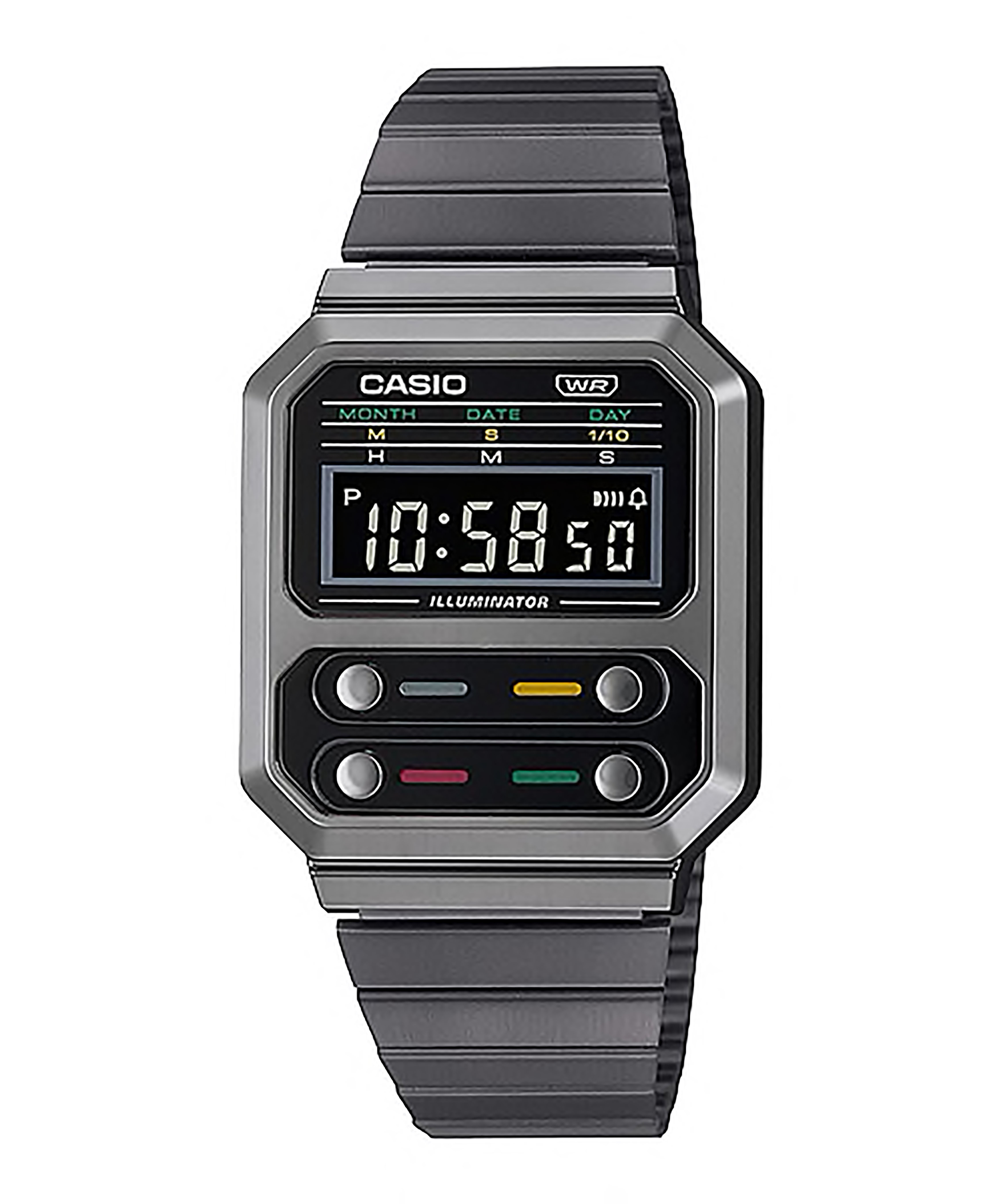 CASIO VINTAGE รุ่น A100WEGG-1ADF สีดำ สินค้าของเเท้ รับประกันศูนย์ CMG 1 ปี