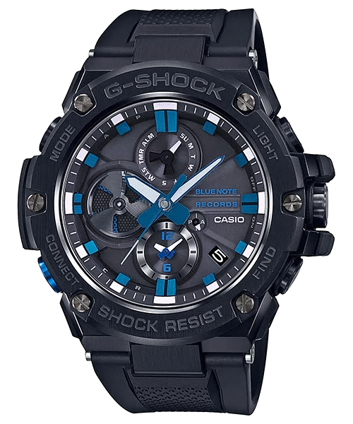 CASIO G-SHOCK รุ่น GST-B100BNR-1ADR สีดำ น้ำเงิน สินค้าใหม่ ของแท้ รับประกันศูนย์ CMG