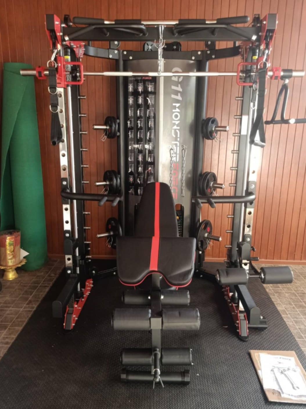 สมิทแมชชีน Smith Machine Monster Force G11+ม้านั่ง204+แผ่นน้ำหนัก 50 kg