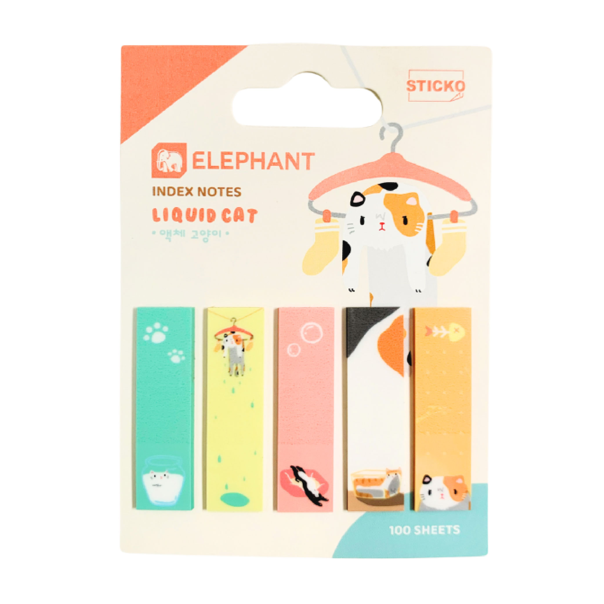 ฟิล์ม อินเด็กซ์ ตราช้าง film index / index note โพสต์อิท ที่คั่นหน้า ลาย LIQUID CAT