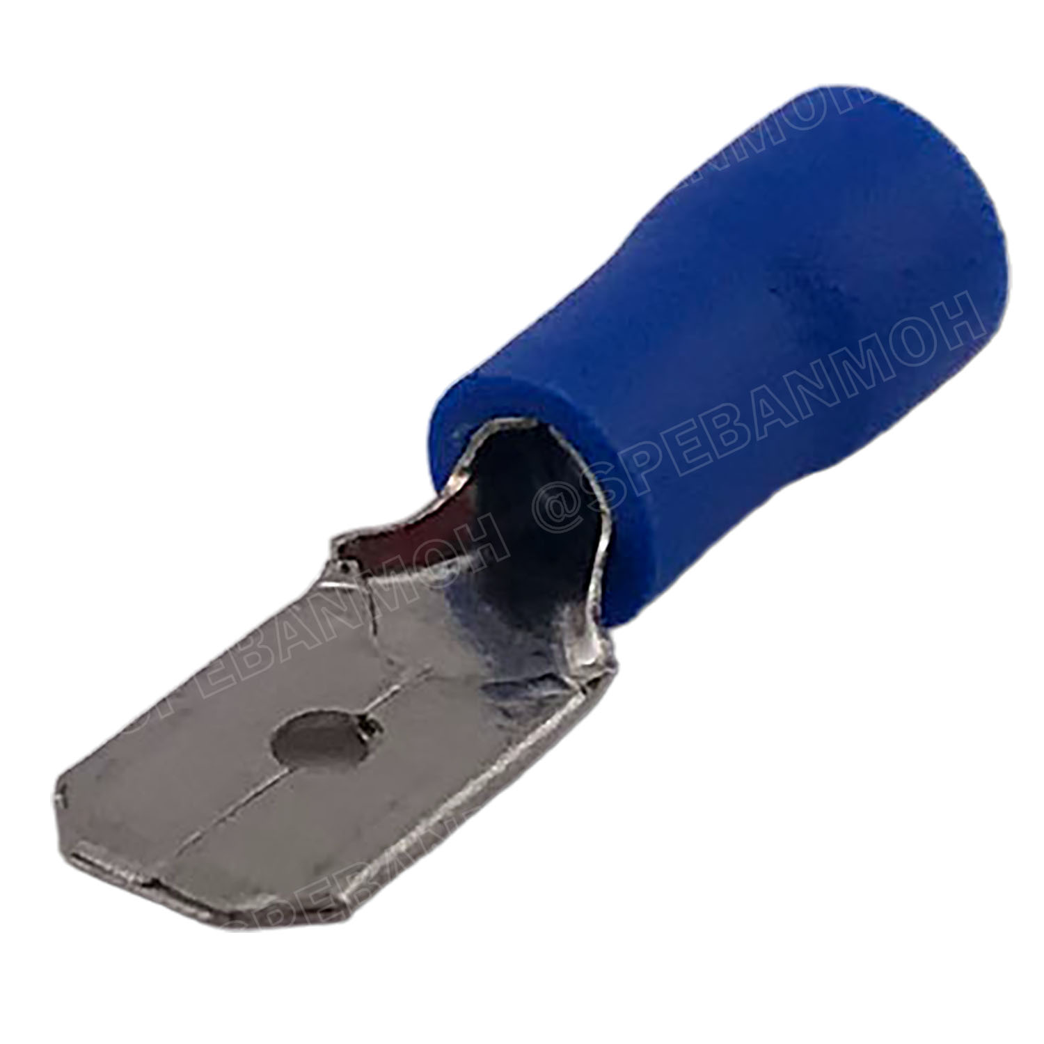 [ 100 ตัว/ถุง ] MDD2-250 สีน้ำเงิน Blue หางปลาเสียบแบน ตัวผู้ หุ้มฉนวน สำหรับสาย 1.5-2.5 mm2 16-14awg หางปลาหุ้มฉนวน Crimping Terminal หางปลาเสียบแอร์ ตัวผู้ Male เทอร์มินอลต่อสาย ขั้วต่อสายไฟ Insulated Terminal ตัวต่อสาย หุ้มฉนวน ข้อต่อสายแบบย้ำ Crimp