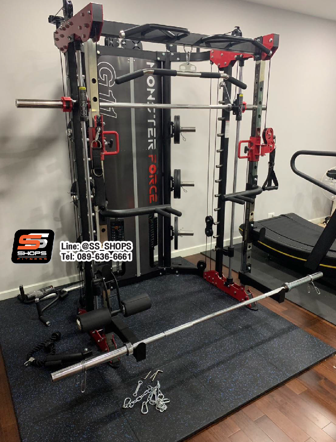 สมิทแมชชีน Smith Machine Monster Force G11+ม้านั่ง204+แผ่นน้ำหนัก 50 kg