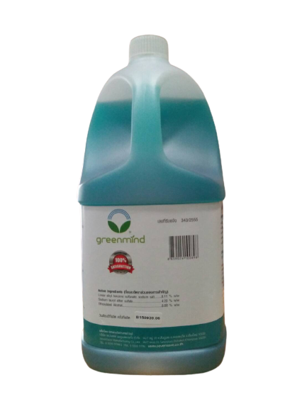 น้ำยาซักผ้า กรีนมายด์ แอคทีฟ (ซักเครื่องและซักมือ) 3.8 ลิตร.ใช้ได้ทั้งเครื่องซักผ้าและซักด้วยมือ สูตรพิเศษ ใช้ได้ทั้งผ้าสีและผ้าขาวทุกชนิด GREENMIND ACTIV Laundry detergent 3.8 L.