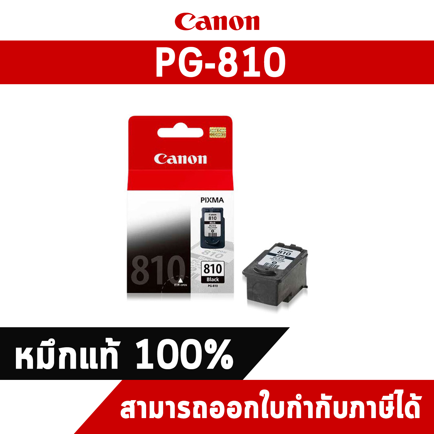 ตลับหมึกอิงค์เจ็ท PG-810 สีดำ Canon