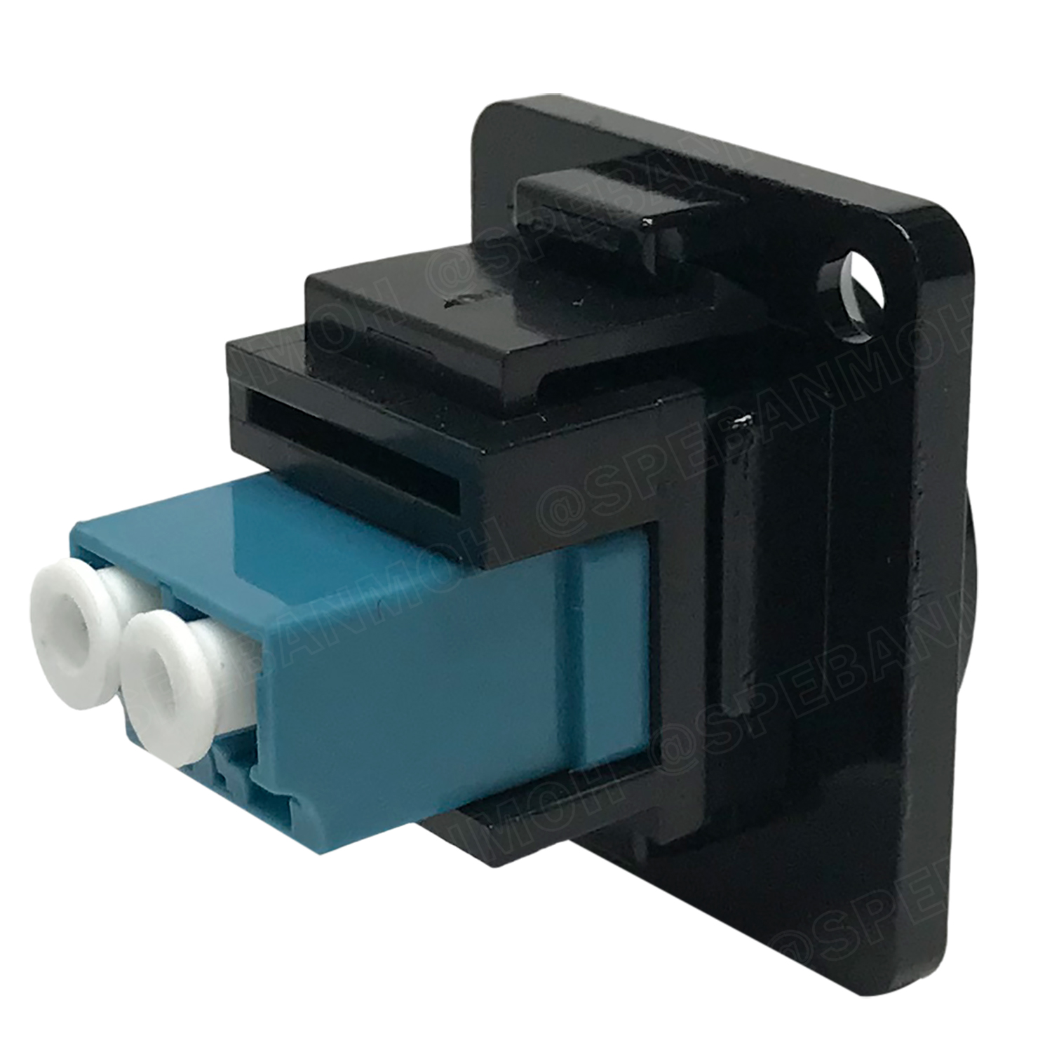 [ 1 ชิ้น ] FO-1207 Fiber Optics คอนเน็คเตอร์ต่อกลางไฟเบอร์ออฟติค LC-LC Duplex Fiber optic Adapter Fiber Optic Connector Adapter หัวไฟเบอร์ อะแดปเตอร์ไฟเบอร์ Inline Conector Fiber Optic ตัวต่อกลางสายไฟเบอร์ LC To LC