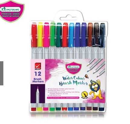 มาร์คเกอร์หัวพู่กัน Master Art มาสเตอร์อาร์ต 12 สี และ 24 สี