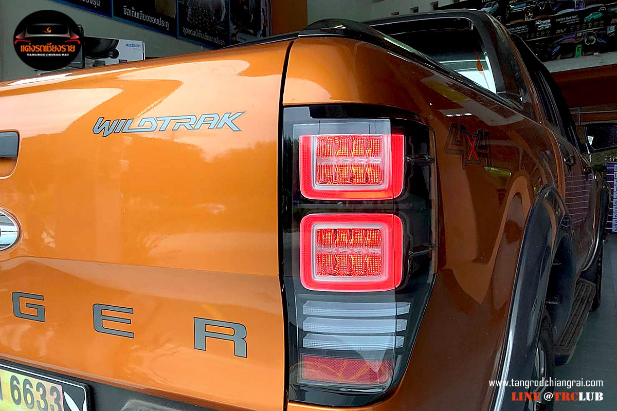 โคมไฟท้ายแบบ Full LED VLAND แท้ รุ่นโคมดำ/โคมใส รับประกัน 1 ปี Ford Ranger 2015-2021