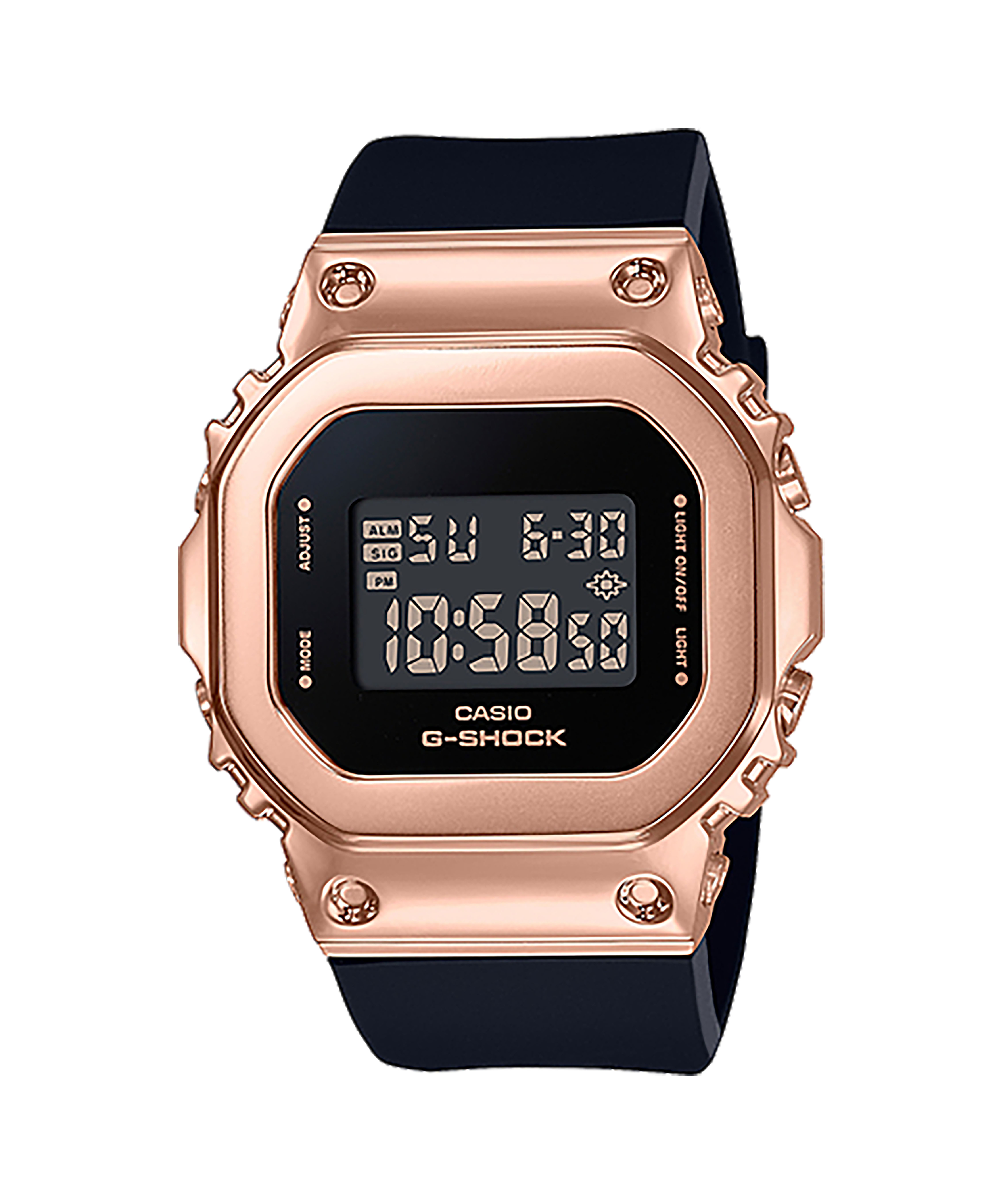 CASIO G-SHOCK รุ่น GM-S5600PG-1DR สีดำ กรอบสีพิงค์โกลด์ สินค้าใหม่ ของเเท้ รับประกันศูนย์ CMG