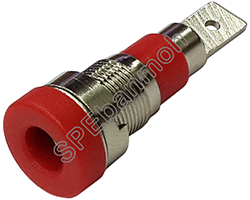 [ 3ชิ้น ] BDP-017 บานานาแจ็ค ติดแท่น (Banana Socket) Ø 4 mm N/A แดง (Red) บานานาแจ็ค Banana Jack ปลั๊กกล้วยติดแท่น Biding Post Mounting Type ปลั๊กก้วย ตัวเมีย ติดเเท่น Test Lead Socket ไบดิ้งโพส ปลั๊ก แจ็ค ไบดิ้งโพส ขั้วต่อทดลอง ปลั๊กตัวเมีย เดี่ยว แบบ ยึ