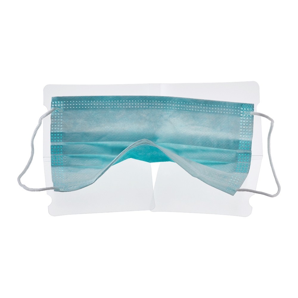 ซองพลาสติกสำหรับจัดเก็บหน้ากากอนามัย แบบพับเก็บ สีขาวใส ขนาด 18.5x6 ซม. 1 ชิ้น ใช้แล้วนำมาทำความสะอาดก่อนนำไปใช้คครั้งต่อไป