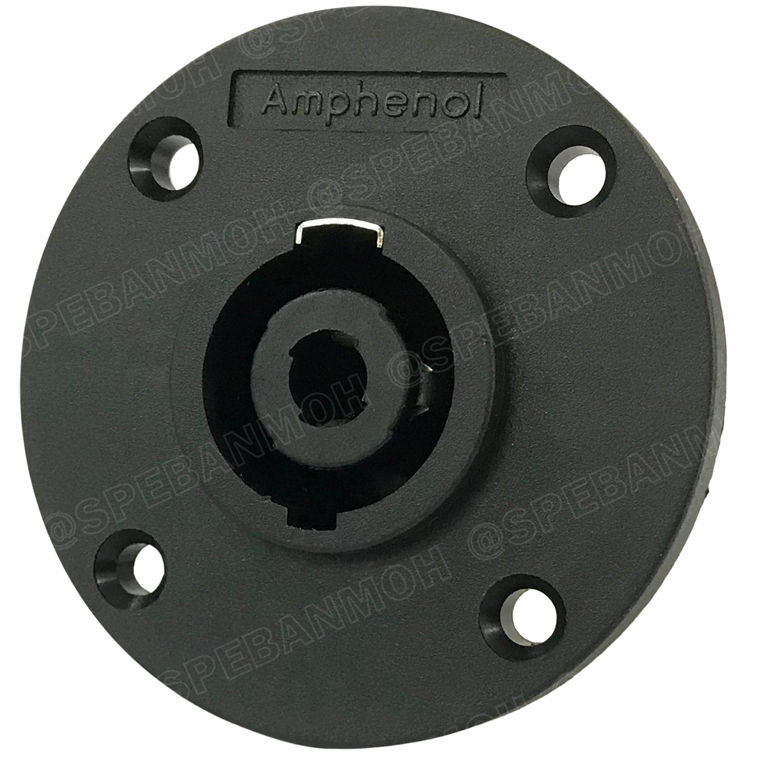 [ 1 ชิ้น ] SP-4-MC SP Series Amphenol สเปคคอน 4โพล แอมฟีนอล ปลั๊กสเปคคอน ปลั๊กลำโพง ปลั๊กต่อสายลำโพง Speakon Connector ติดแท่นกลม ติดแท่น4พิน ตัวต่อสายลำโพง SP Loudspeaker ใส่สายแบบขันน็อต ขันน็อตใส่สาย สเป็คคอนแอมฟีนอล SP4 สเป็คคอนกลมติดแท่น SP-4
