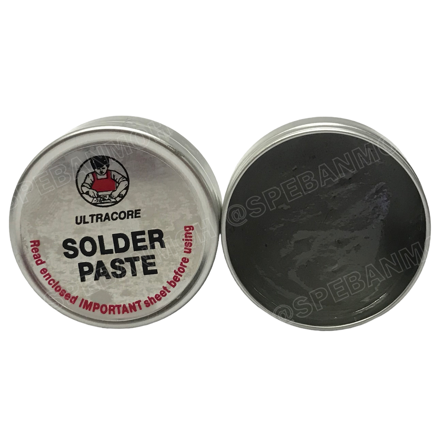 [ 1ชิ้น ] ULTRACORE-20g ตะกั่วบัดกรีเหลว Ultracore Solder Paste ตะกั่วบัดกรี ชนิดเหลว ตะกั่ว Lead ตะกั่วบัดกรี อัลตร้าคอร์ บัดกรีวงจรอิเล็คทรอนิกส์ บอร์ดวงจร Ultracore Soldering Lead ตะกั่วผสม บัดกรีไฟฟ้า ใช้งานกับหัวแร้งบัดกรี ไดเป่าลมร้อน