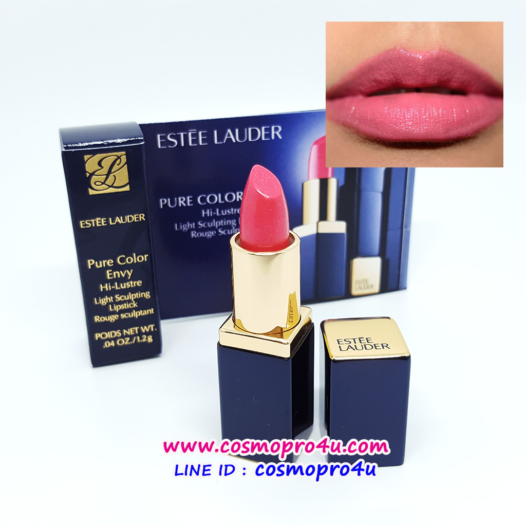 ลิปสติก ESTEE LAUDER Pure Color Envy Hi-Lustre Light Sculpting Lipstick 1.2g สีเบอร์ 220 Sheer Sin ริมฝีปากดูอิ่มเอิบด้วยส่วนผสมจากไข่มุก