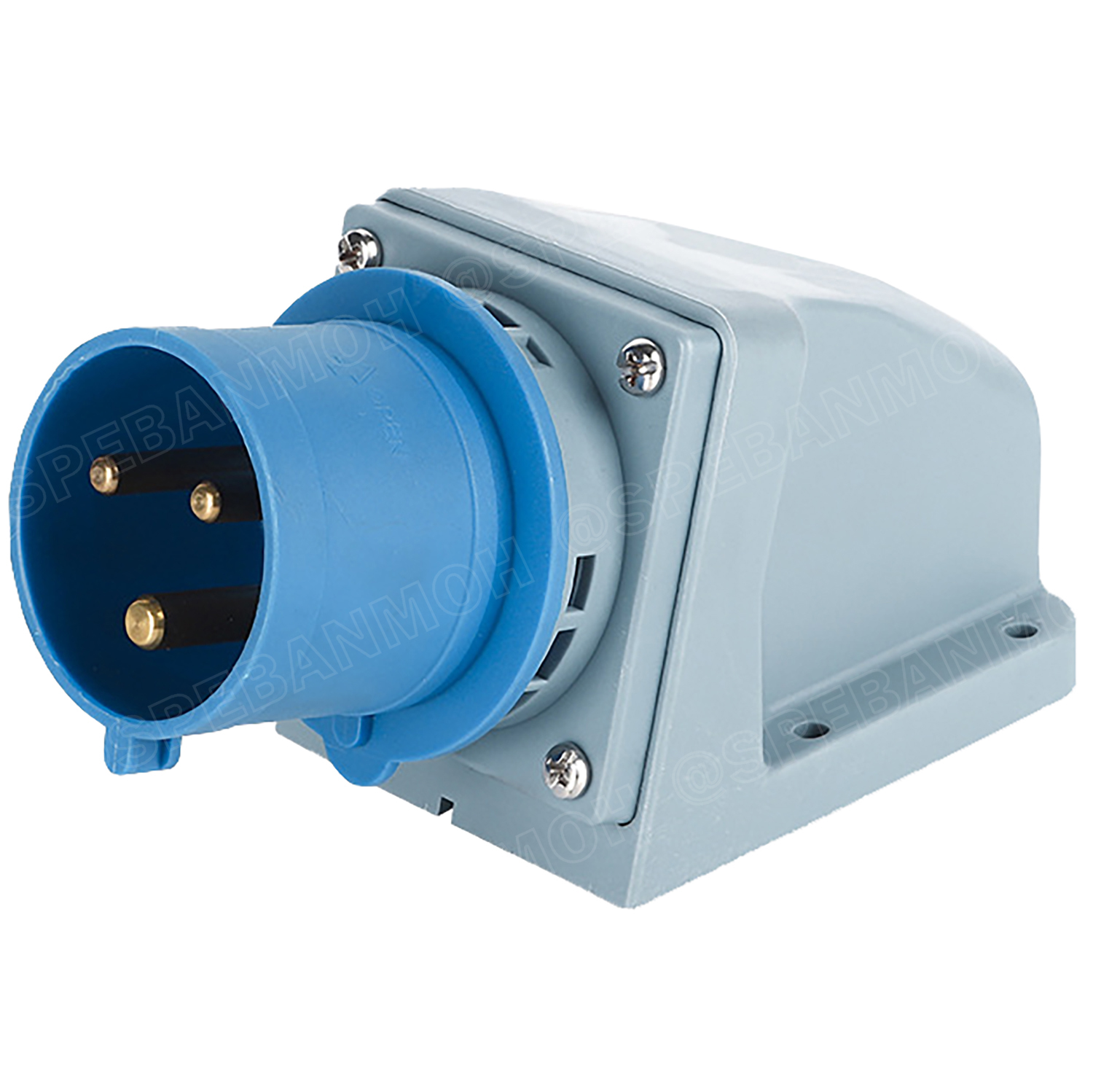 [ 1 ชิ้น ] SFN Power Plug IP44 ตัวผู้ติดผนัง Male Wall Mount ปลั๊กอุตสาหกรรม ขนาดใหญ่ กระแสสูง High current Male Wall Mount ขั้วต่อไฟฟ้าขนาดใหญ่ คอนเน็คเตอร์กันฝุ่น ระดับIP44