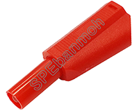 [ 2ชิ้น ] ปลั๊กกล้วย/บานานา (Banana plug ) BNN-011 สีแดง / RED