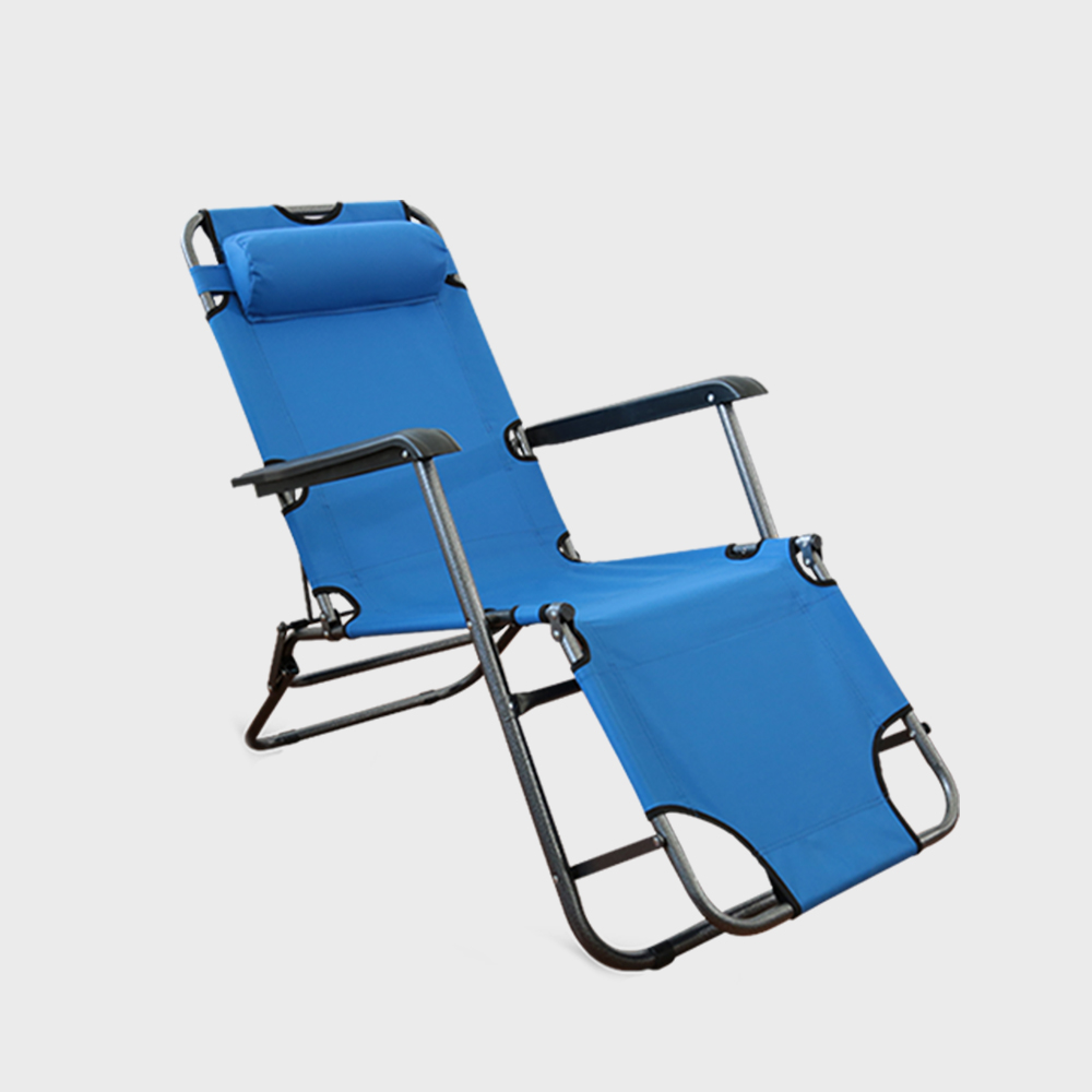 เก้าอี้พับ ขากลม สีเทา Bed Chair