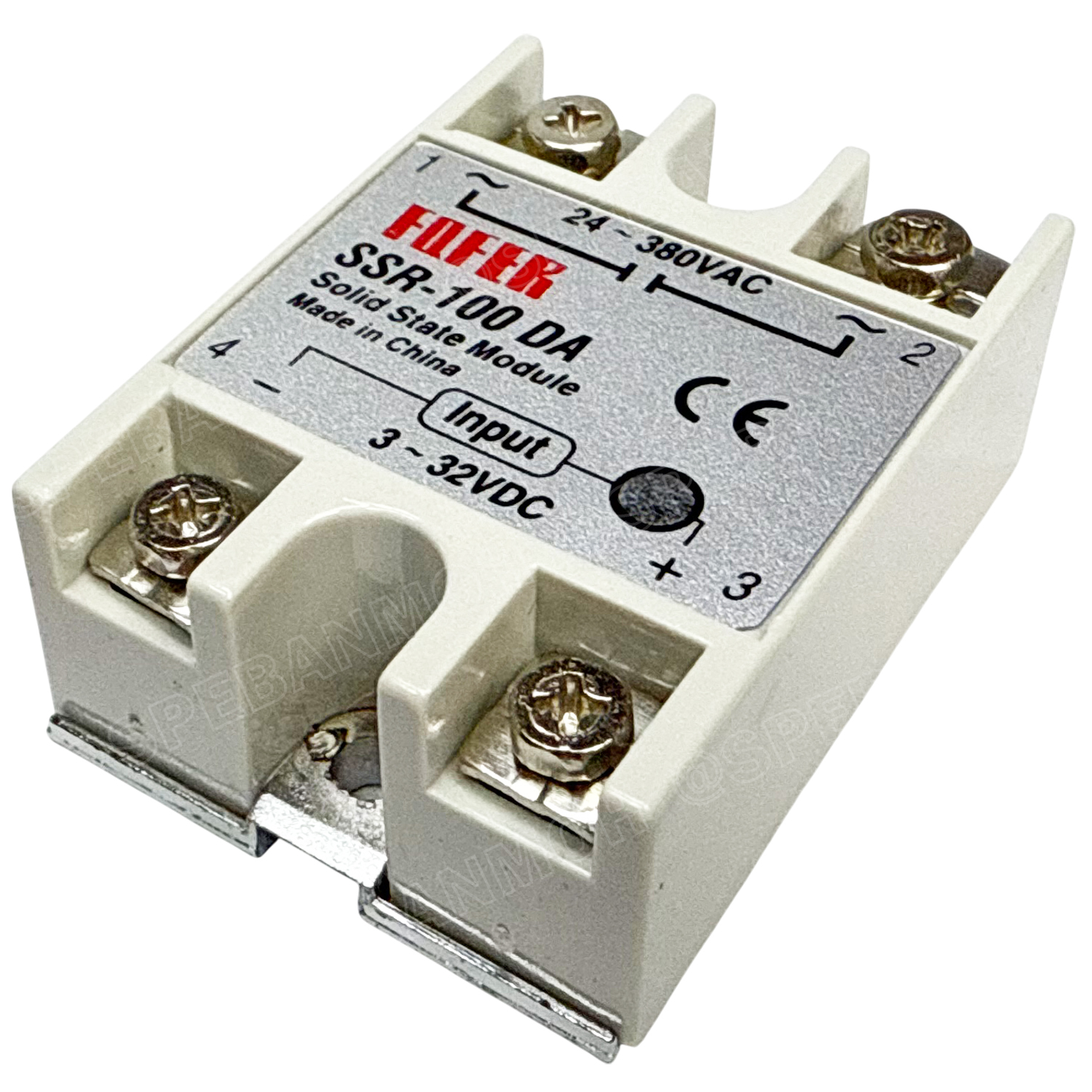 [ 1 ชิ้น ] SSR-100 DA โซลิดสเตตรีเลย์ 100แอมป์ Solid State Relay 100A SSR DC-AC สวิทช์กระแสสูง โมดูลตัดต่อวงจร สวิทช์ตัดไฟด้วยไฟฟ้า รีเลย์ Single Phase Solid State Relay อุปกรณ์ตัดต่อวงจร Control Switches