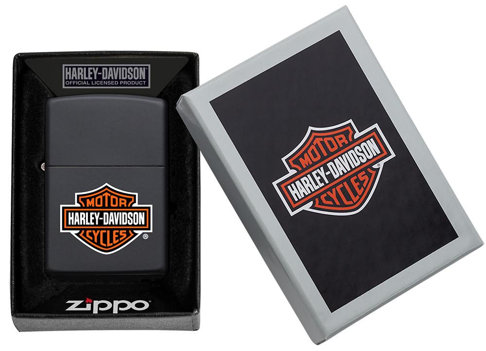 Zippo 218HD.H252 Harley-Davidson Black Matte