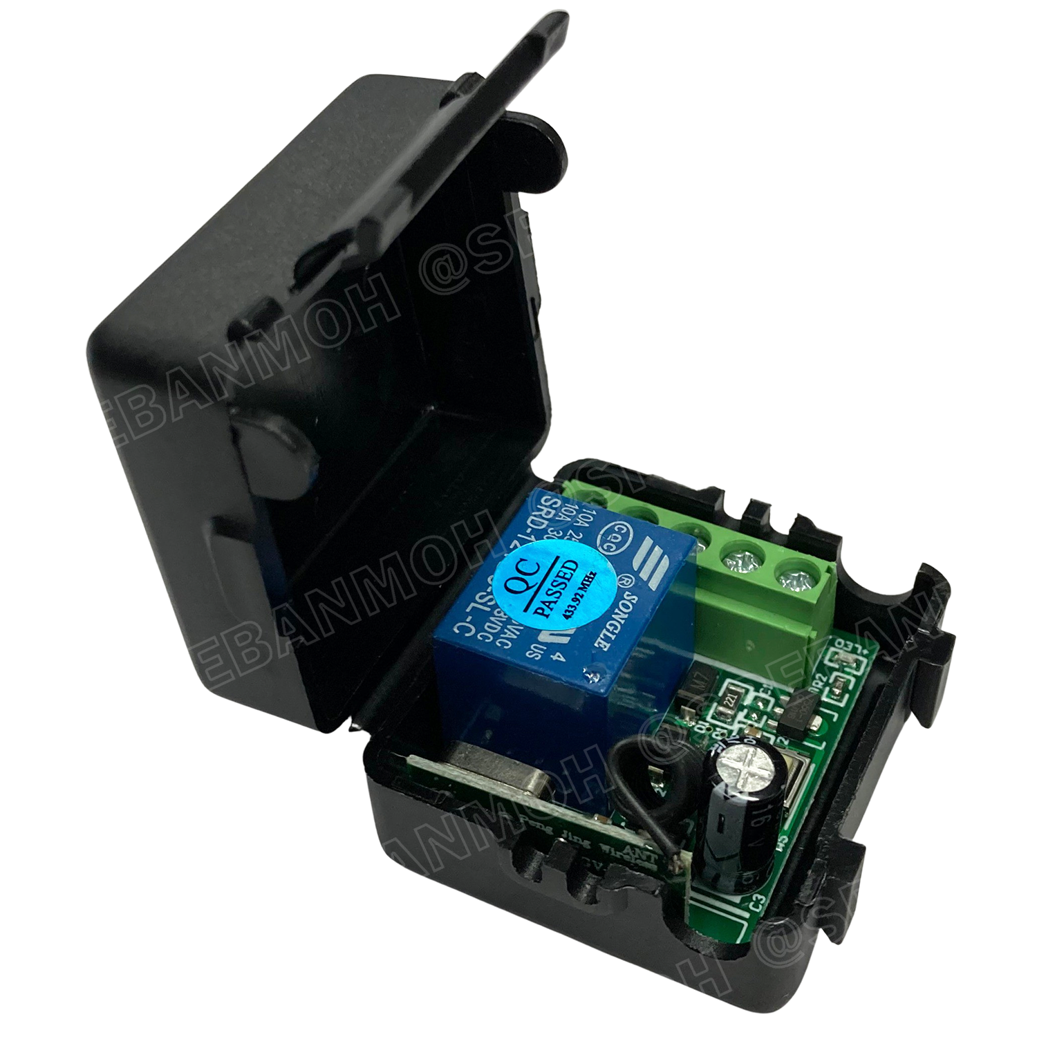 [ 1ชุด ] WRC-CH1-024-433MHz 24V สวิทช์รีโมท 1 ช่อง (Wireless Remote Control Switch), 433Mhz, 24V สวิทซ์รีโมท 24V รีโมทสวิทซ์ สวิทซ์ไร้สาย ไวเลส Switch Wireless ไร้สาย ใช้สัญญาณ 433MHz สวิทช์อัจฉริยะควบคุมแบบไร้สาย สวิทช์ไฟแบบรีโมทไร้สาย