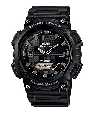 CASIO รุ่น AQ-S810W-1A2VDF สีดำ BLACK พลังงานเเสงอาทิตย์ สินค้าของเเท้ รับประกันศูนย์ CMG